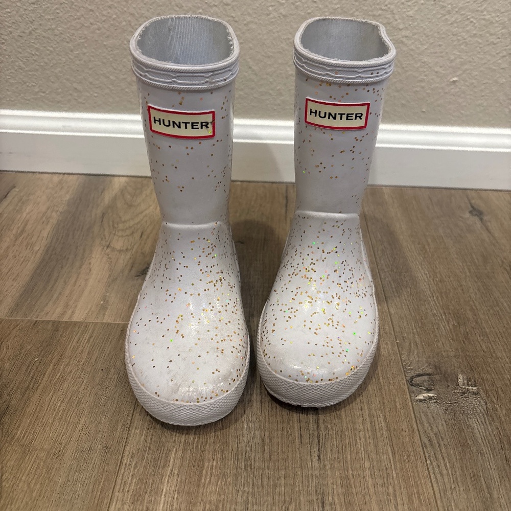 Hunter lavender sparkle boots